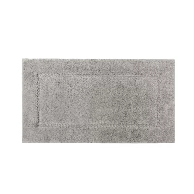 Egoist Combed Cotton Bath Rugs and Mats Silver