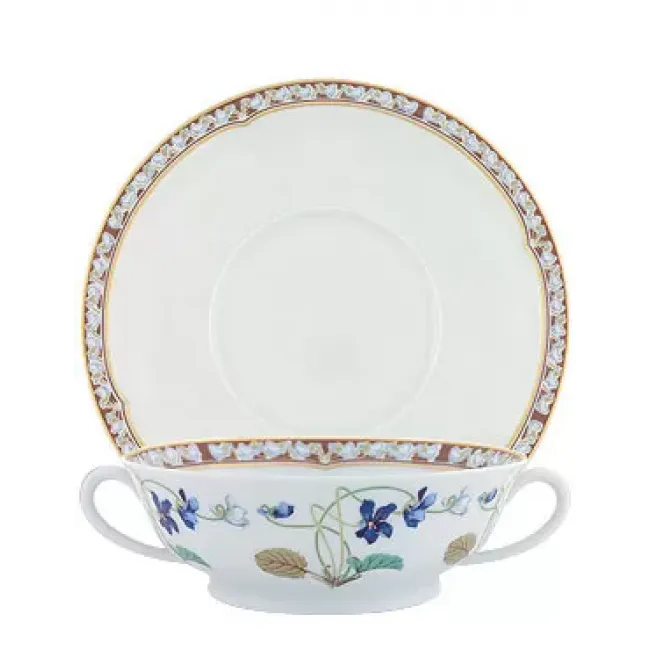 Imperatrice Eugenie Blue/Gold Soup Cup & Saucer 16 Cm 15 Cl