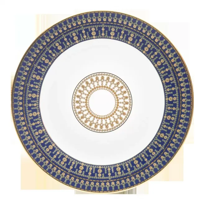 Tiara Prussian Blue/Gold Deep Platter 31.5 Cm 55 Cl (Special Order)