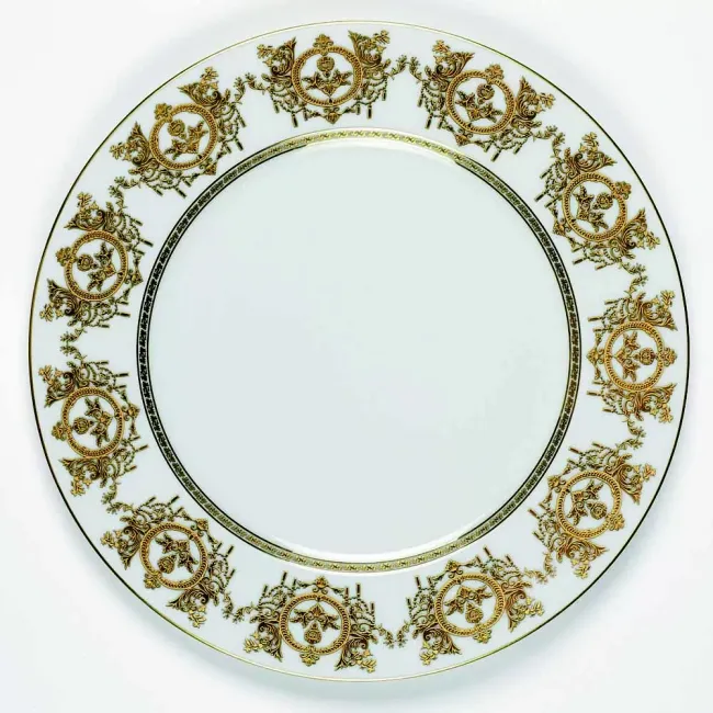 Ritz Imperial White/Gold Footed Cake Platter 31.5 Cm (Special Order)