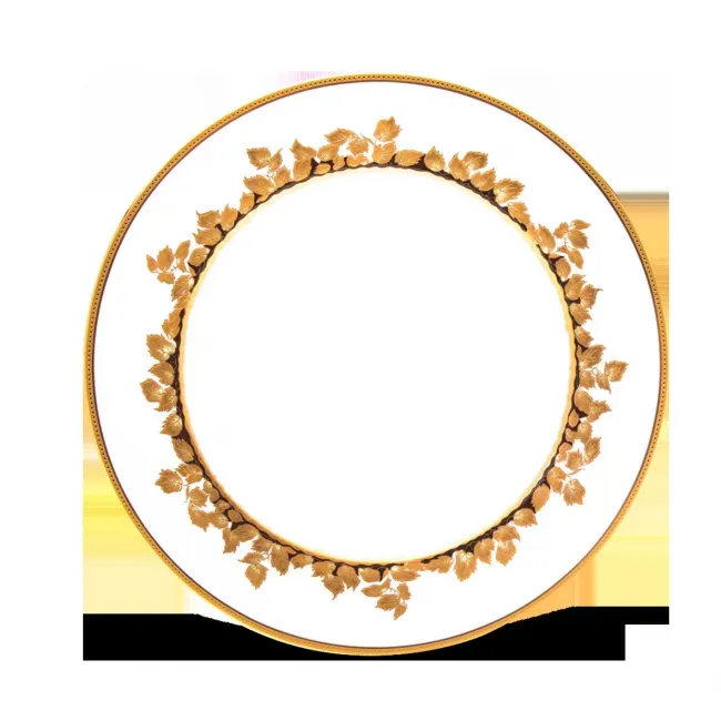 Feuille D'Or White/Gold Oblong Cake Platter 39 Cm (Special Order)