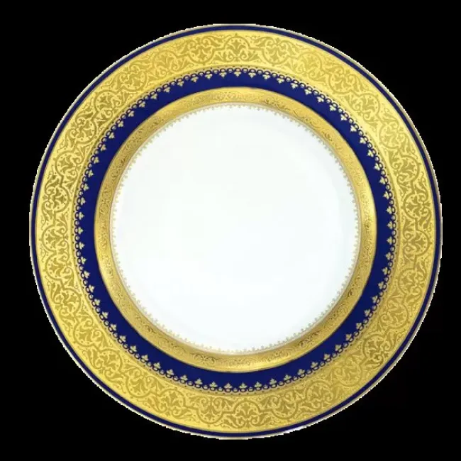 Orient Bleu de Four/Gold Fish Platter 29 Cm (Special Order)