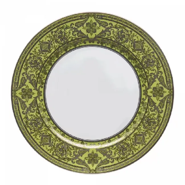 Matignon Apple Green/Platinum Deep Platter 31.5 Cm 55 Cl (Special Order)