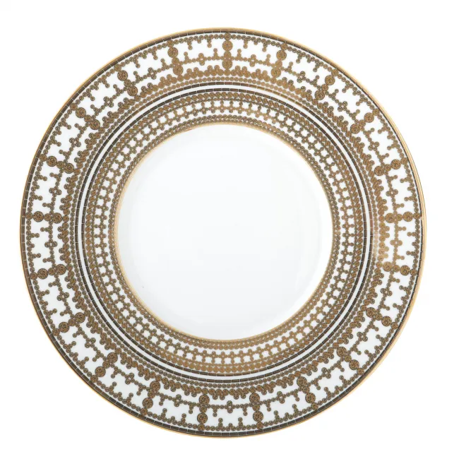 Tiara White/Gold Oval Dish (Special Order)