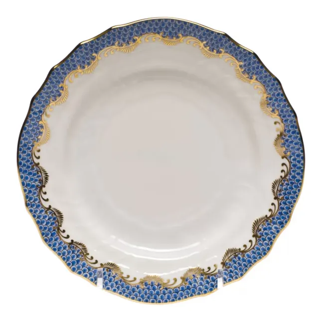 Fish Scale Blue Bread And Butter Plate 6 in D