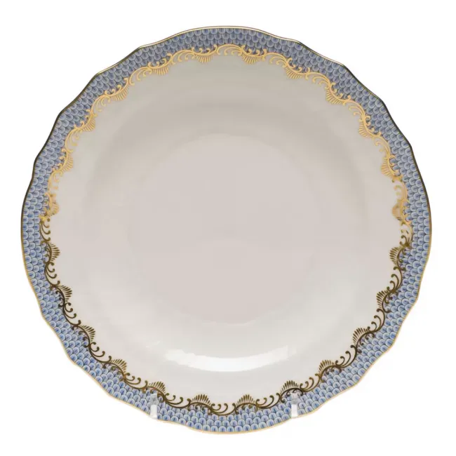 Fish Scale Light Blue Salad Plate 7.5 in D