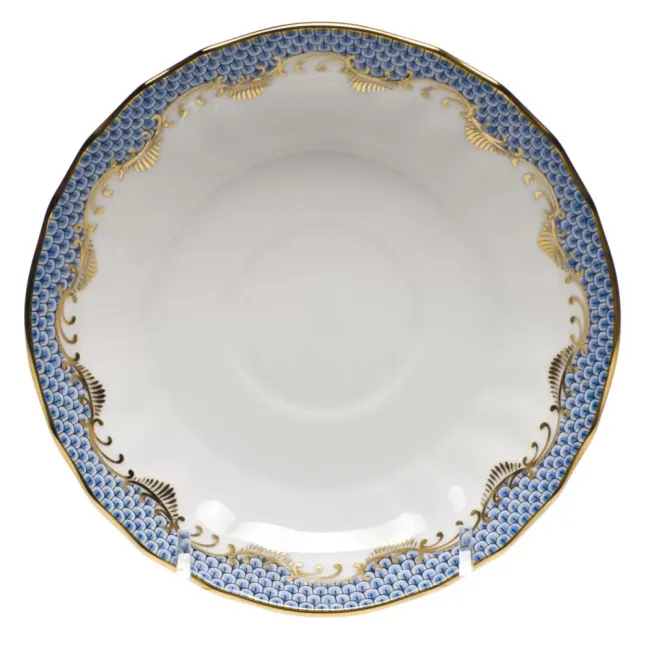 Fish Scale Light Blue Canton Saucer 5.5 in D