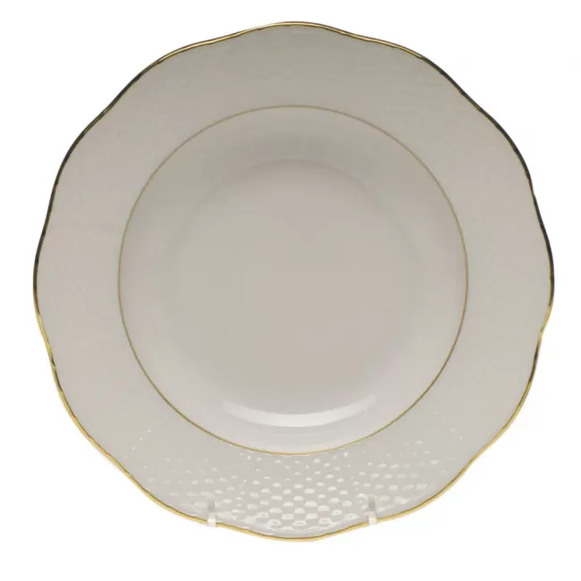 Golden Edge Rim Soup Plate 8 in D