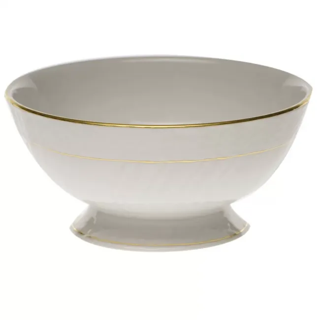 Golden Edge Footed Bowl 5 in D X 2.5 in H