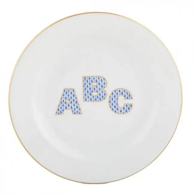 Plate Abc Blue 8.25 in D