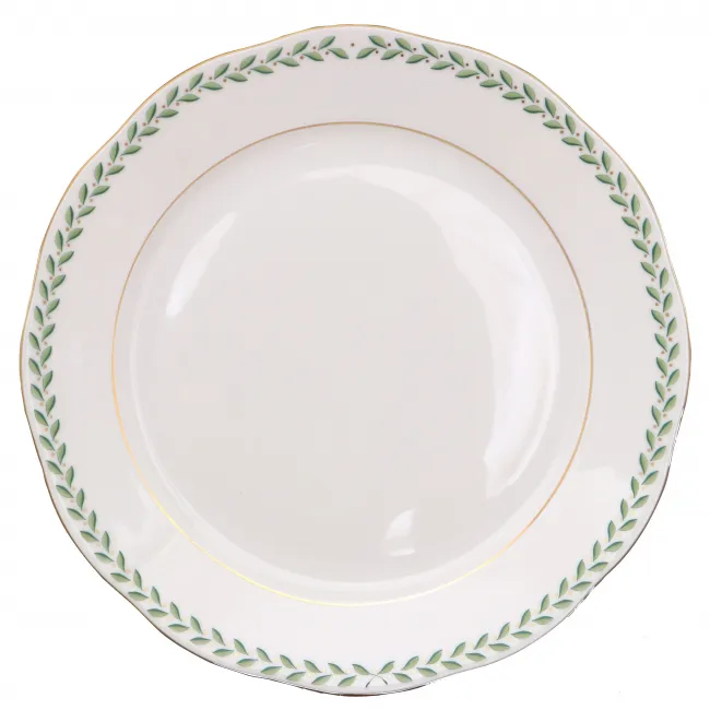 Green Laurel Dinner Plate 10.5 in D