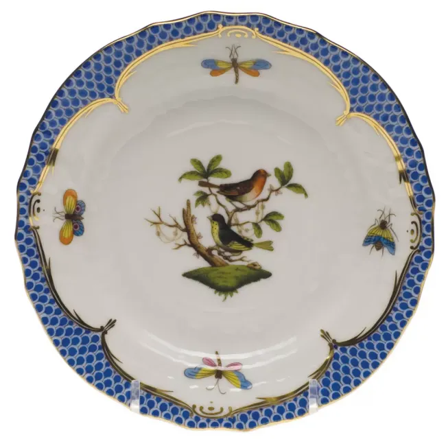 Rothschild Bird Motif 03 Multicolor Bread And Butter Plate 6 in D