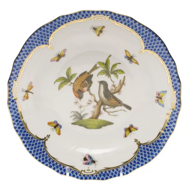 Rothschild Bird Motif 12 Multicolor Dessert Plate 8.25 in D