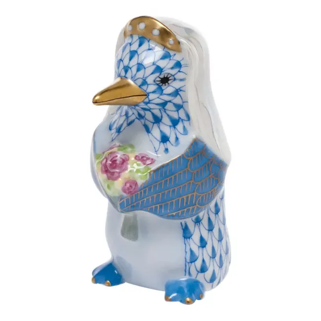 Penguin Bride Blue 1.5 in L X 2.5 in H