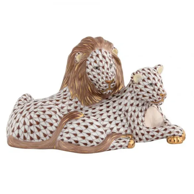 Lion And Lioness Chocolate 5.25 in L X 6.25 in W X 3.25 in H