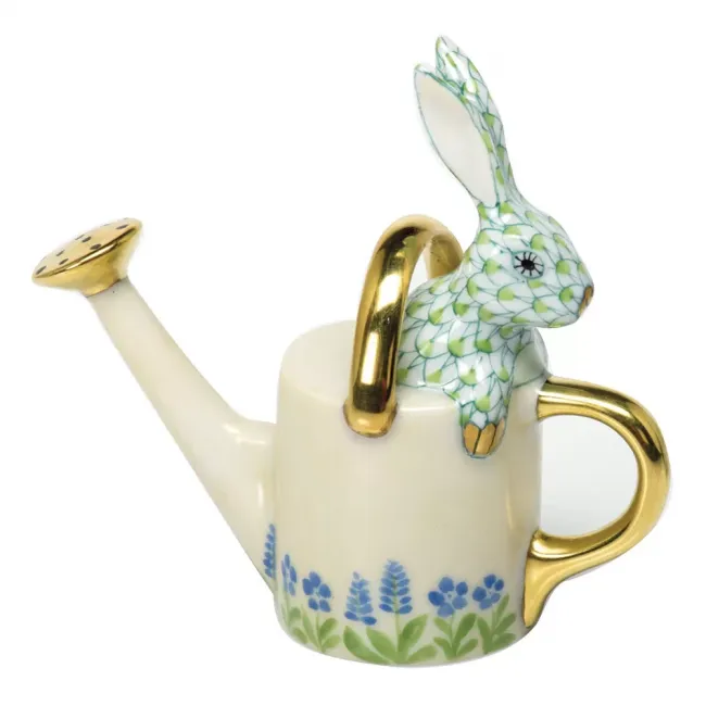 Watering Can Bunny Key Lime 3 in L X 3 in H
