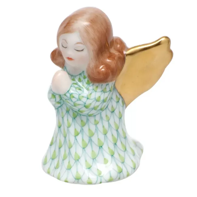 Small Praying Angel Key Lime 1.5 in L X 2.25 in H