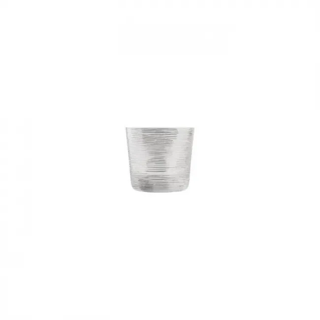 Groove Clear Whiskey Tumbler Round 3.5" H 3.1" 9.6 oz (Special Order)