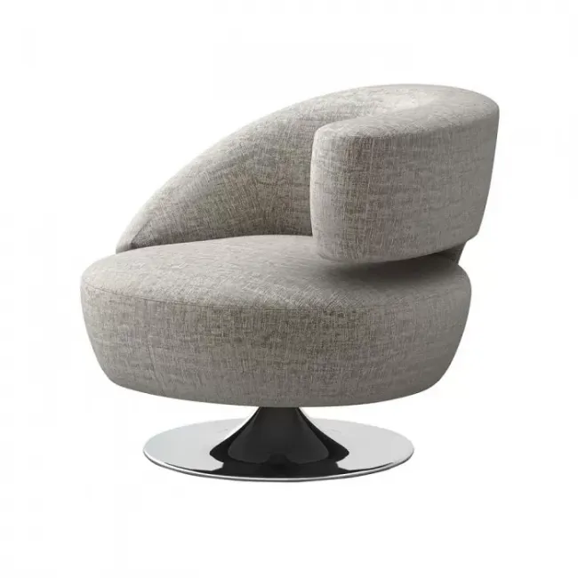 Isabella Right Swivel Chair, Feather