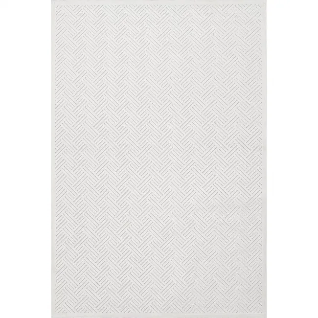 FB44 Fables Thatch Bright White/White Sand  2' x 3' Rug