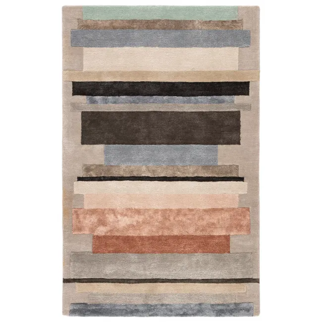 SYN03 Syntax Parallel Gray/Pink Rugs
