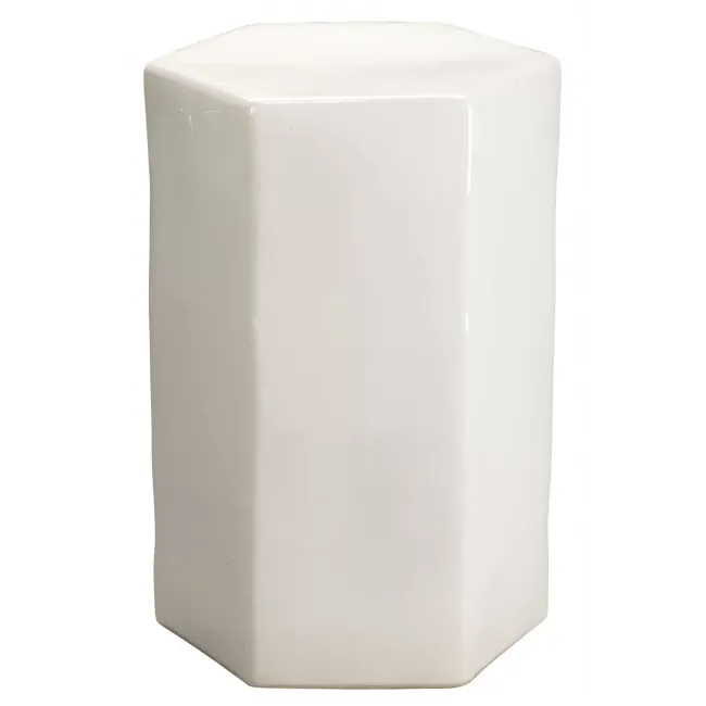 Porto Large Side Table White Ceramic