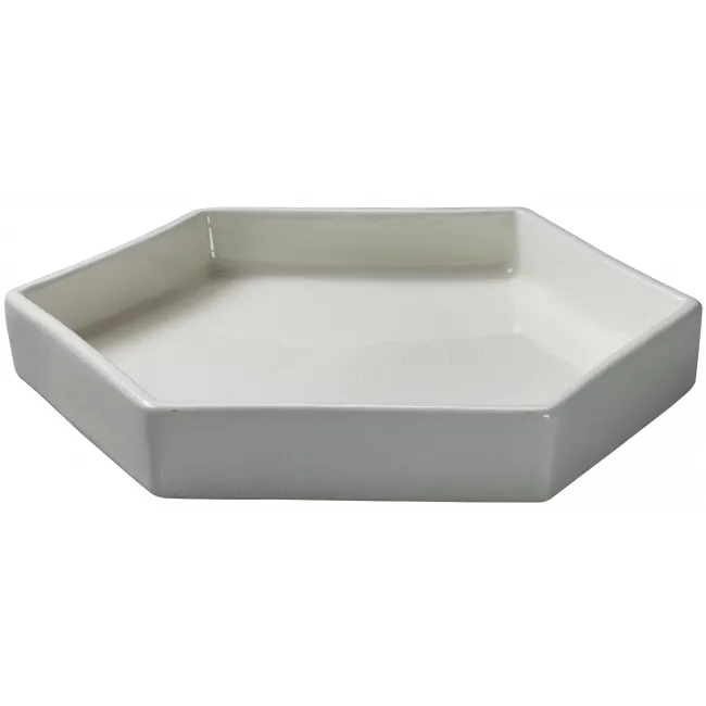 Porto Large Tray White Ceramic