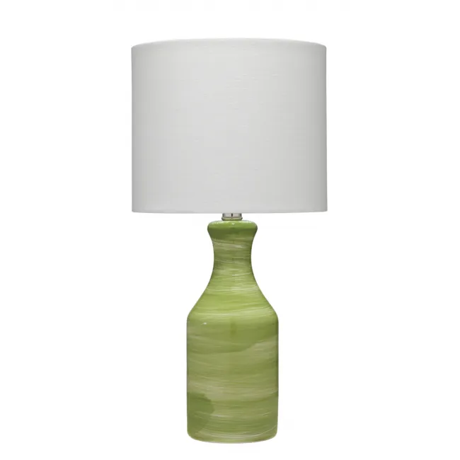 Bungalow Ceramic Table Lamp, Green