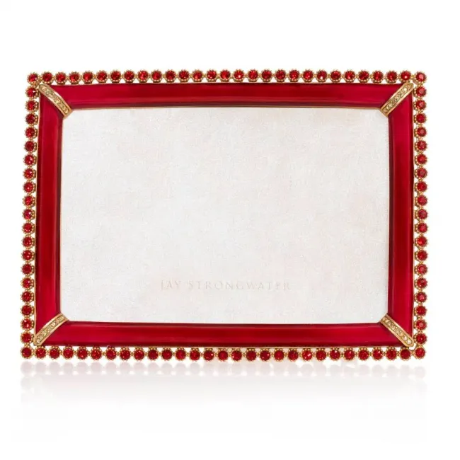 Jay Strongwater Emery Bejeweled 4 x 6 Picture Frame Peacock