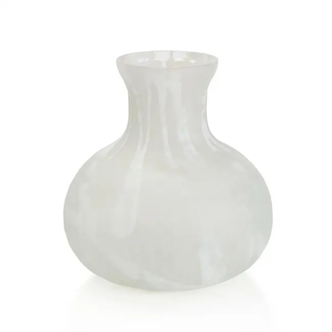 Snowswept Glass Vase Medium 12.75"H x 11.75"W x 11.75"D