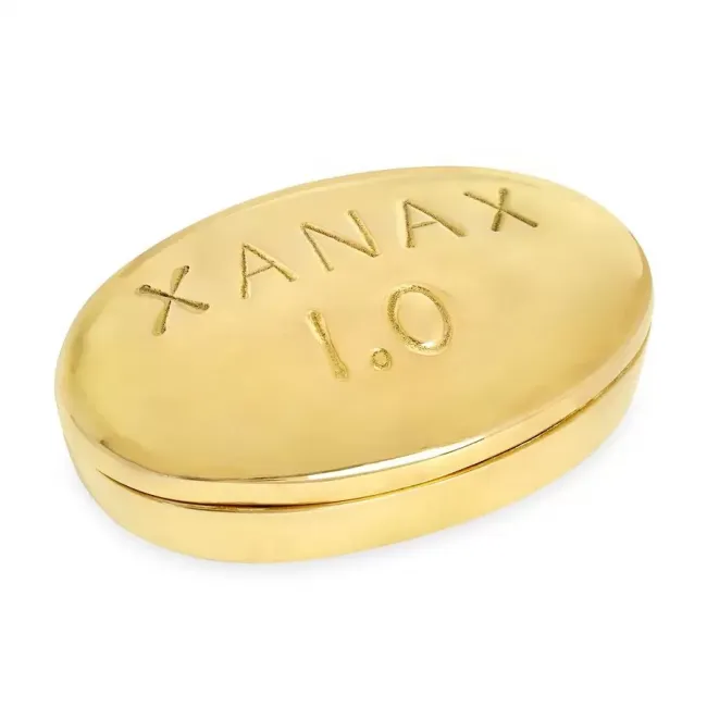 Brass Pill Box Xanax