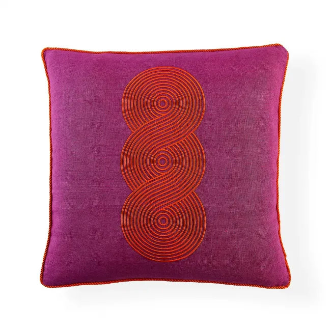 Pompidou Fuchsia Loops Pillow