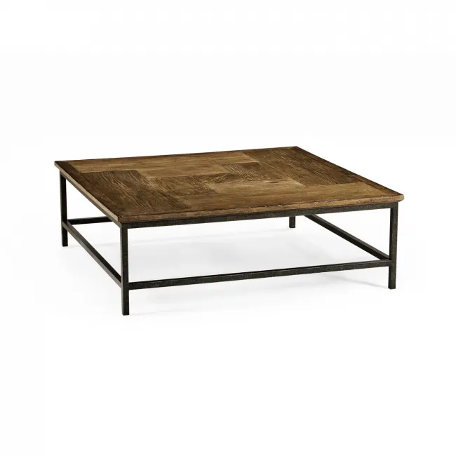 Casual Accents Medium Driftwood Square Coffee Table