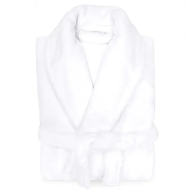 Lani Diamond Knit Lightweight Modal/Cotton/Poly Robe White XXL
