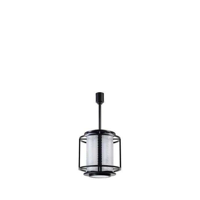 Coutard Lantern Small Size By Pierre-Yves Rochon, Clear Crystal And Matte Black