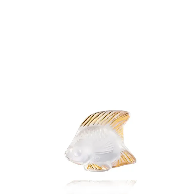 Fish Sculpture Gold Stamped