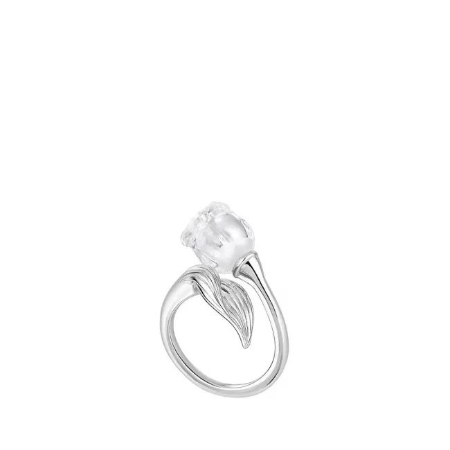 Muguet Ring Clear Crystal, Silver