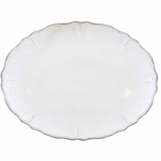 Rustica Antique White Melamine 16" Oval Platter