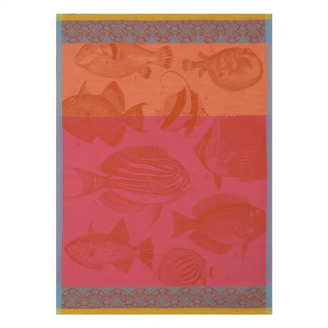 Moorea Coral Tea Towel 24" x 31"