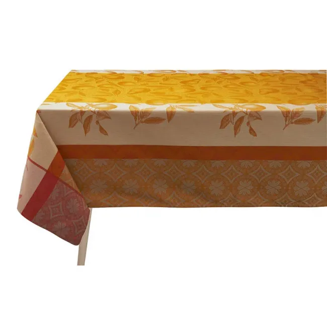Arriere-Pays Orange Tablecloth 69" x 98"