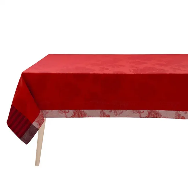 Souveraine Red Tablecloth Rd 69"