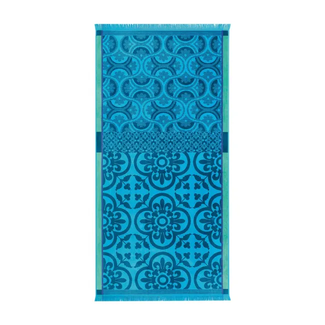 Santorin Turquoise Beach Towel 39" x 79"
