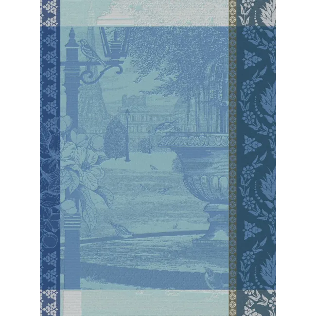 Jardin Parisien Blue Tea Towel 24" x 31"