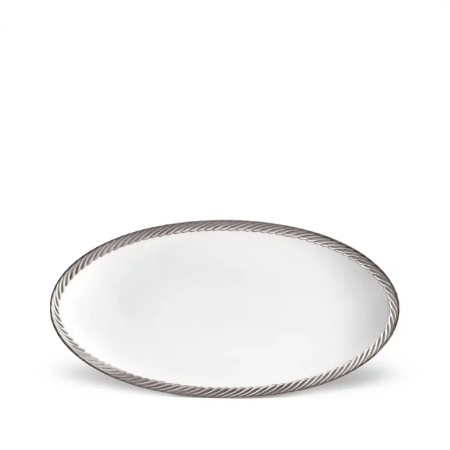 Corde Platinum Oval Platter Small 14 x 7"