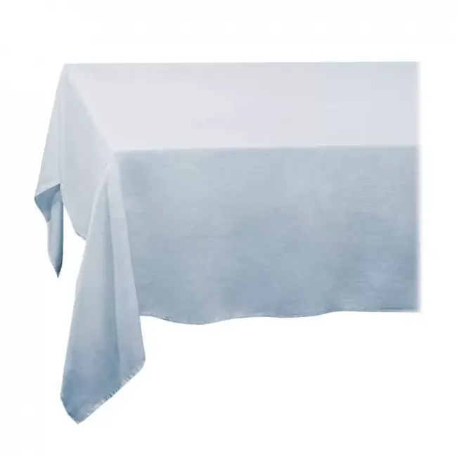 Linen Sateen Light Blue Tablecloth 70 x 90"