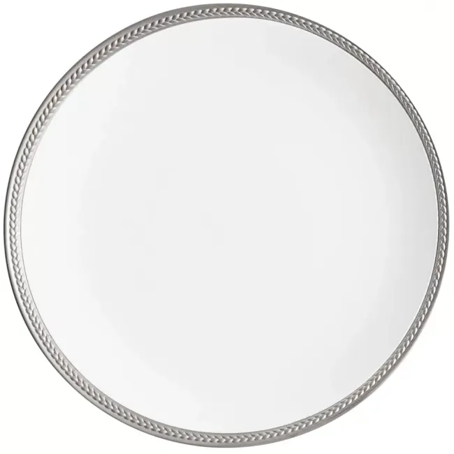 Soie Tressee Platinum Oval Platter Small 14 x 7"