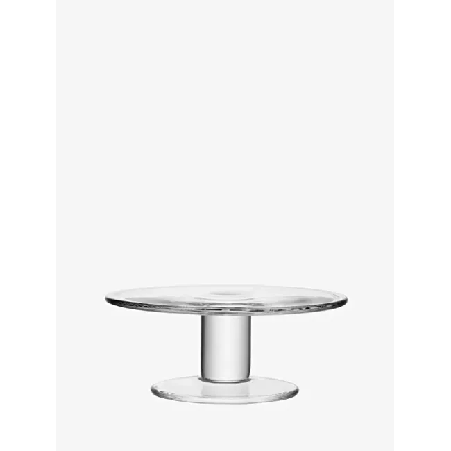 Klara Cake Stand (low) Round 9.5 in Clear