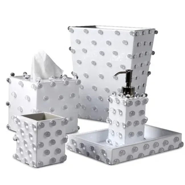 Mike and Ally Arabesque Bath Accessories (Silver Leaf)
