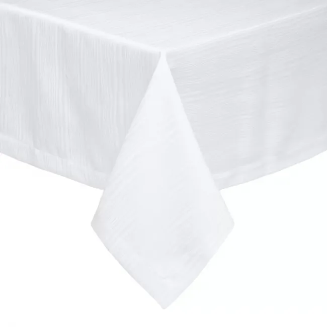 Madison Stain-Resistant White Table Linens