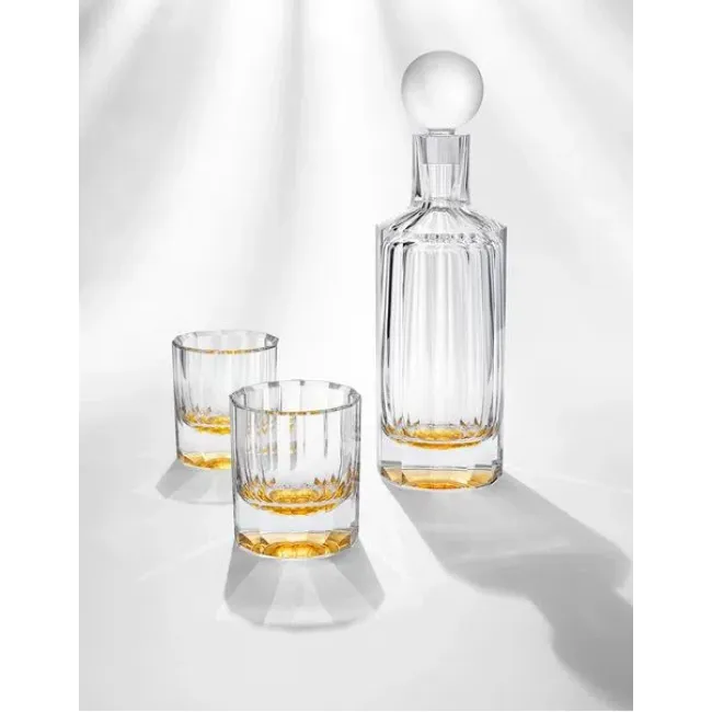 Set Of Six Massive Liqueur Lead Crystal Glasses Modern Design - Bohemia  Crystal - Original crystal from Czech Republic.